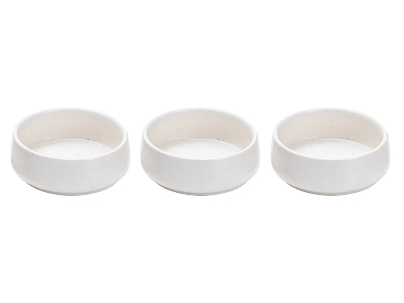 Ladelle ELEMENTS Schalenset flach weiß Set3