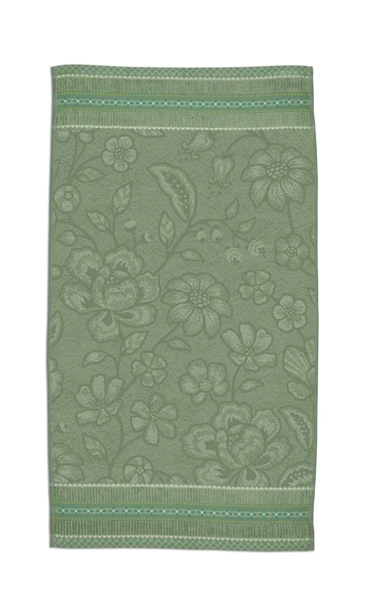 PIP STUDIO Jasmin Jaquard Handtuch green 55x100cm (1 Stück) bh