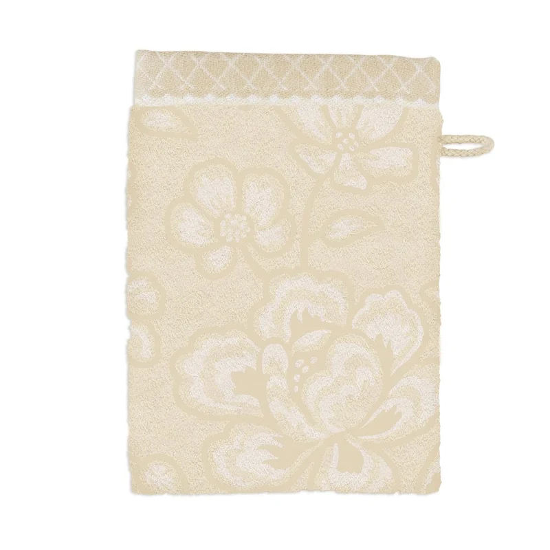 PIP STUDIO Jasmin Jaquard Waschhandschuh sand 16x22cm (1 Stück)