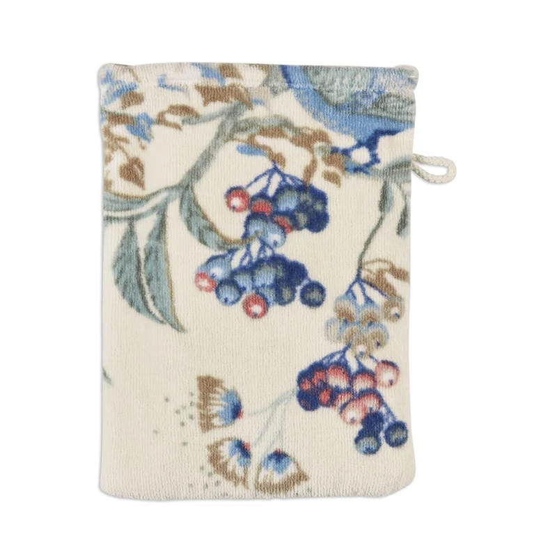 PIP STUDIO Secret Garden Waschhandschuh whiteblue 16x22cm (1 Stück)