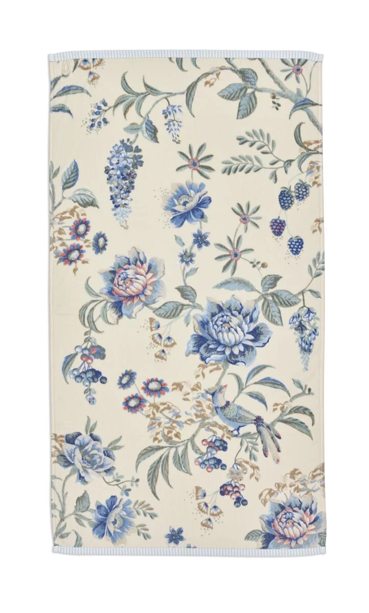 PIP STUDIO Secret Garden Handtuch whiteblue 55x100cm (1 Stück)