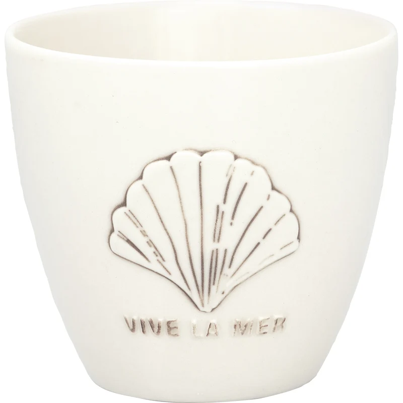 Greengate Vive la mer Latte Cup white 0,35l