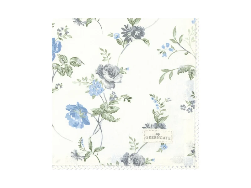 Greengate Celestine Stoffserviette mit Spitze white 40x40cm