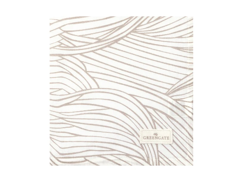 Greengate Wilja Stoffserviette beige 40x40cm