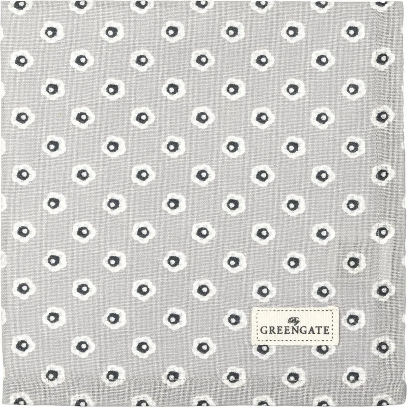 Greengate Malia Stoffserviette grey 40x40cm