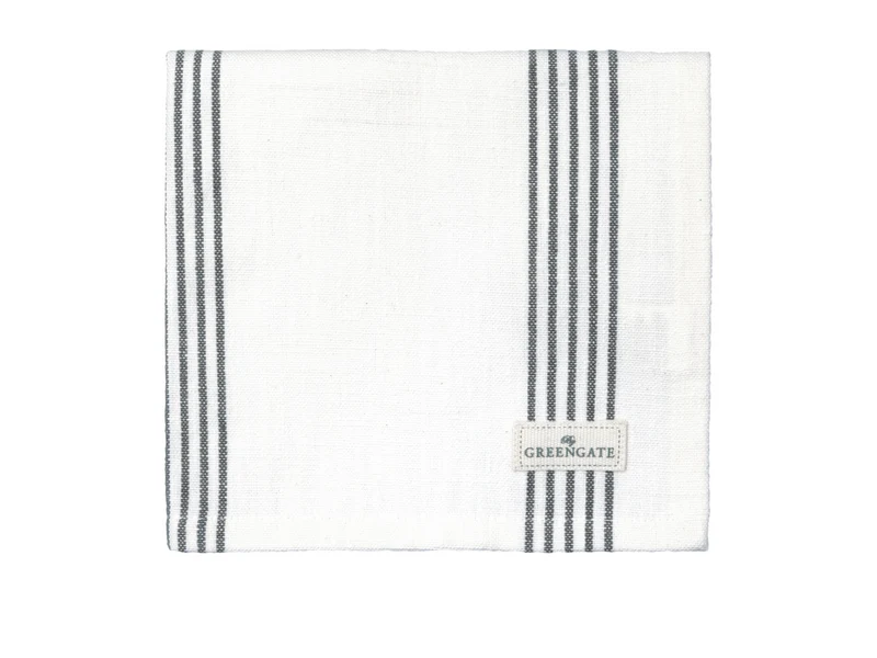 Greengate Gladys Stoffserviette grey 40x40cm