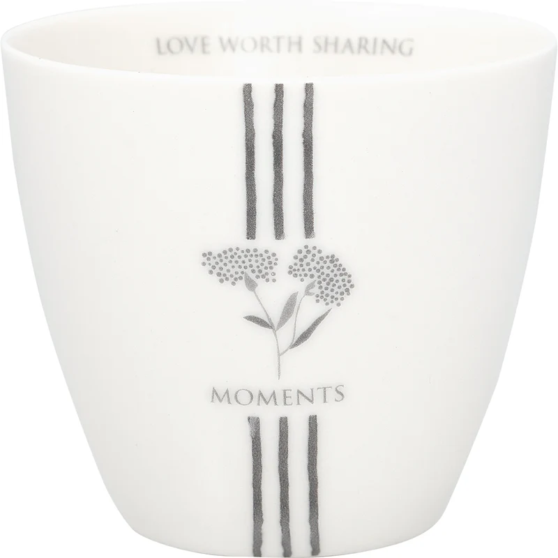 Greengate Sabine Latte cup white 0,35l