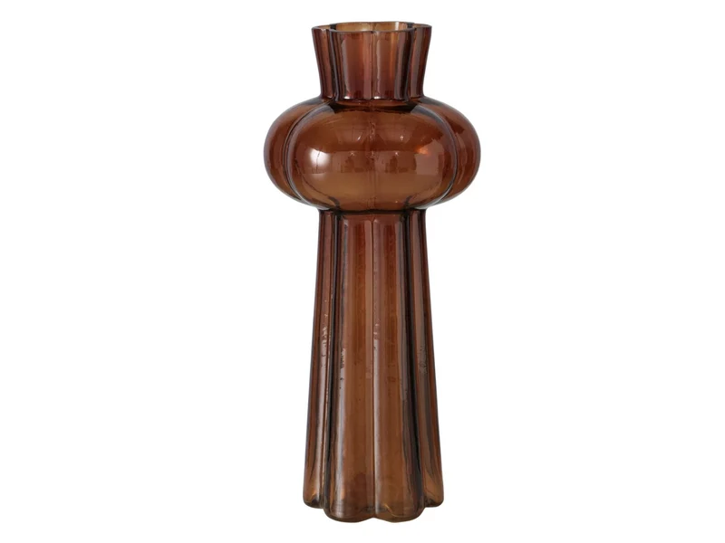 Boltze Mahoni Vase braun 25cm (1 Stück)