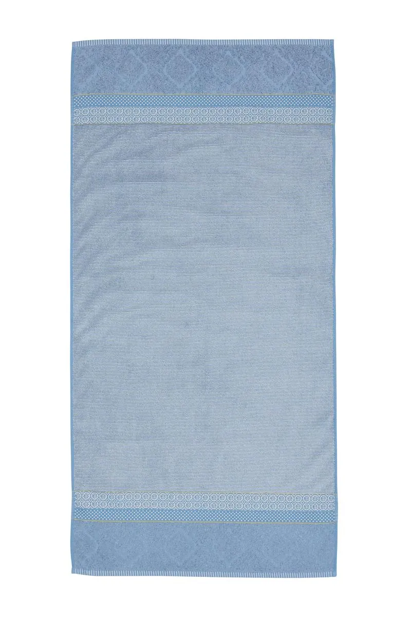 PIP STUDIO Soft Zellige Duschtuch blue grey 70x140cm (1 Stück)