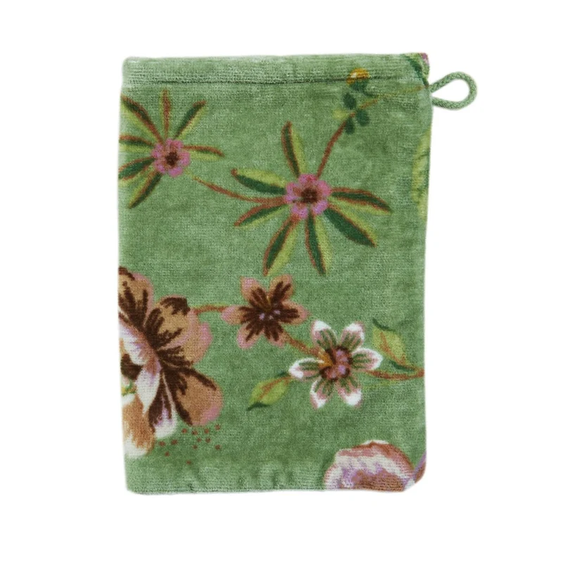 PIP STUDIO Secret Garden Waschhandschuh green 16x22cm (1 Stück)