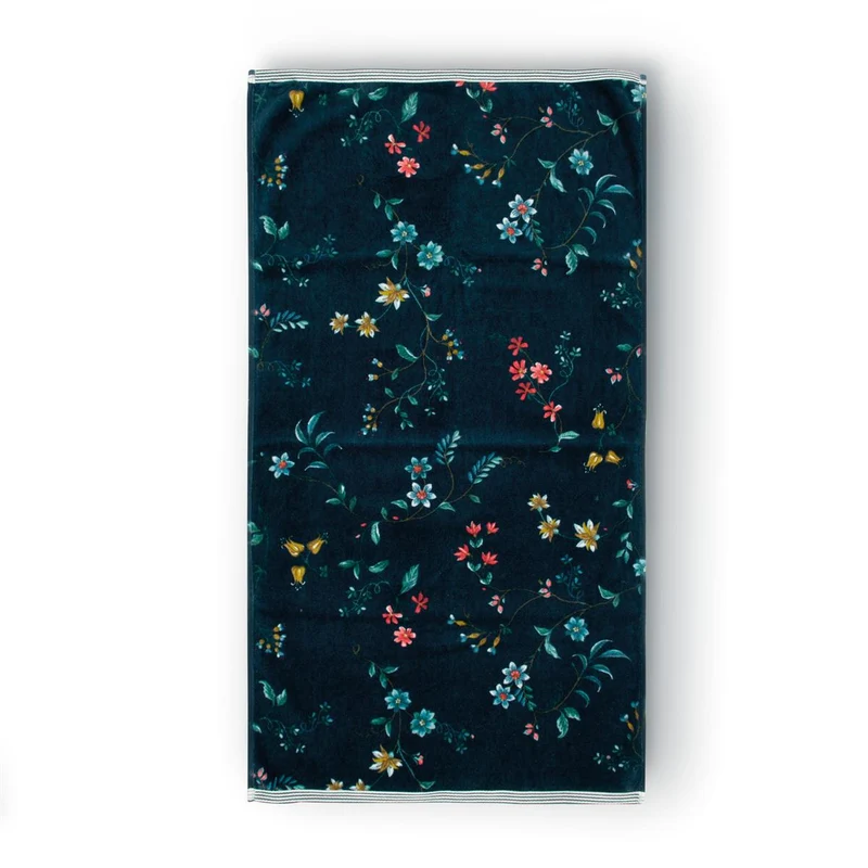 PIP STUDIO Les Fleurs Handtuch dark blue 55x100cm (1 Stück)