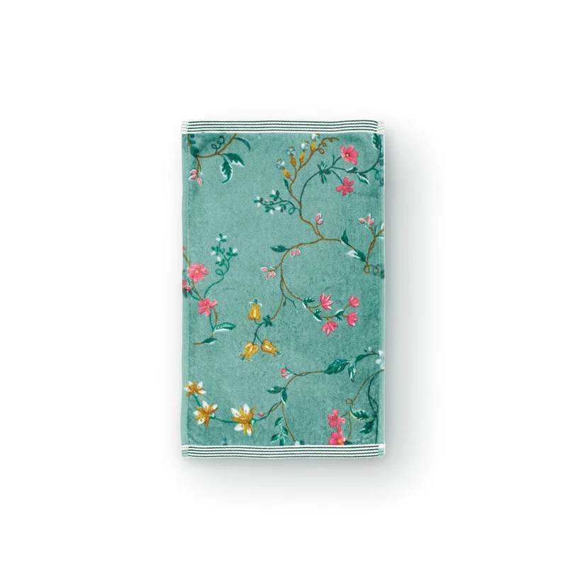 PIP STUDIO Les Fleurs Gästehandtuch green 30x50cm (1 Stück)