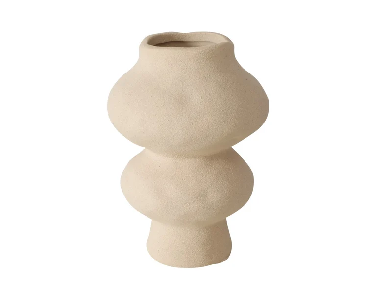 Boltze Barbera Vase cremeweiß 17 cm