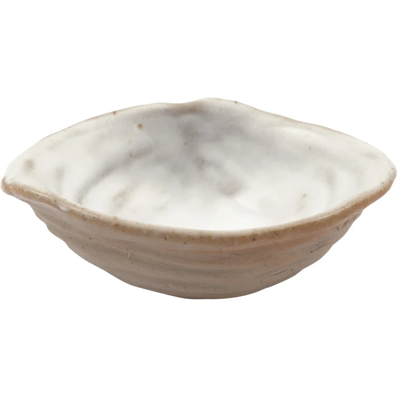 Greengate Shell Teller irregular mini pale grey 5,6x7,6cm