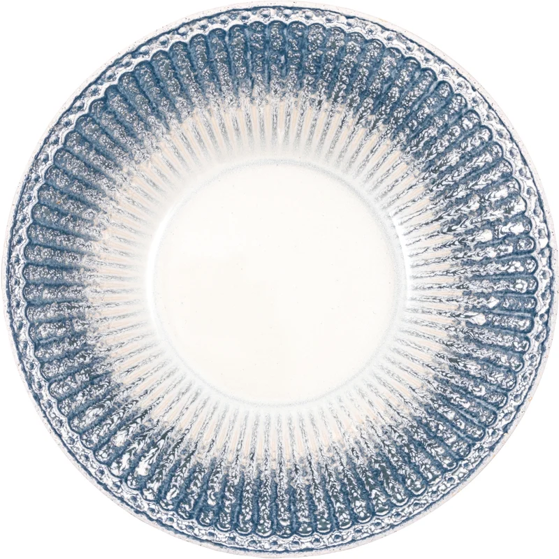 Greengate Alice Pastateller ripple blue 23cm
