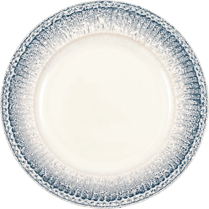 Greengate Alice Speiseteller ripple blue 26,5cm