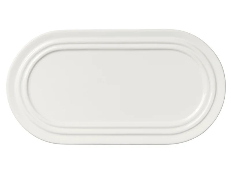 Broste Copenhagen Stevns Platte chalk white 27,5 x 14,5cm