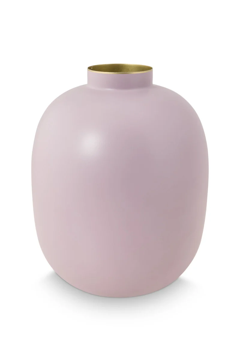PIP STUDIO Home Deco Metal Vase lila matt 32cm