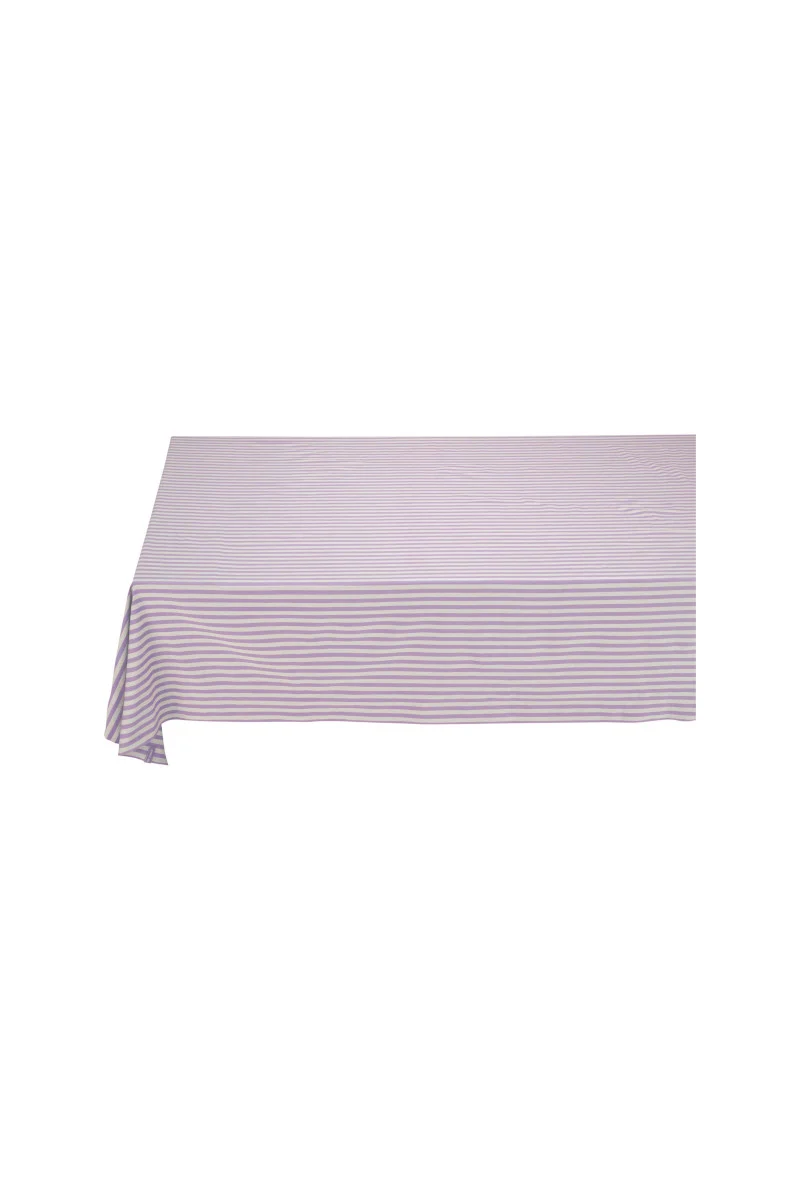 PIP STUDIO Lily&Lotus Tischdecke Stripes lila 160x250cm