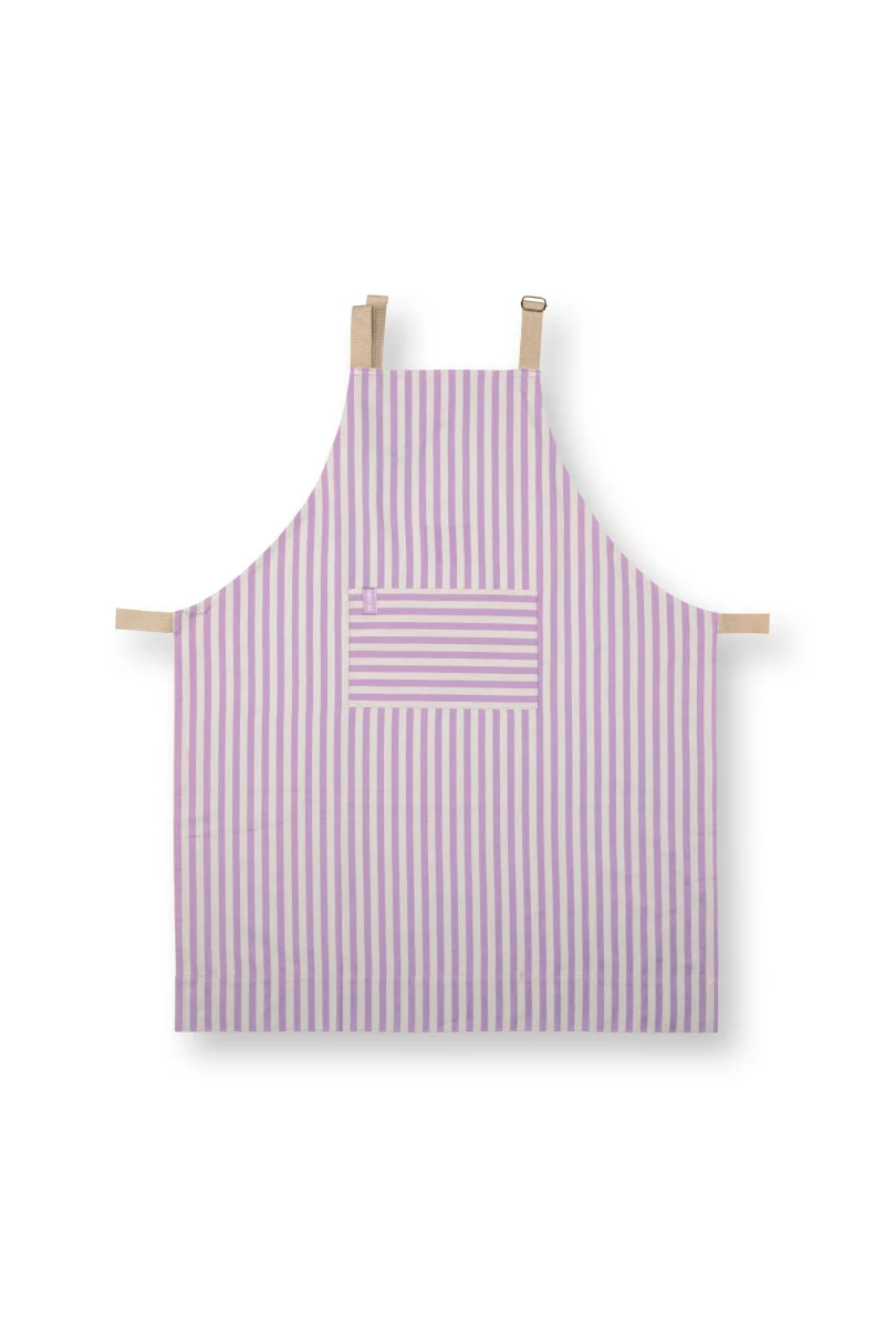 PIP STUDIO Lily&Lotus Küchenschürze Stripes lila