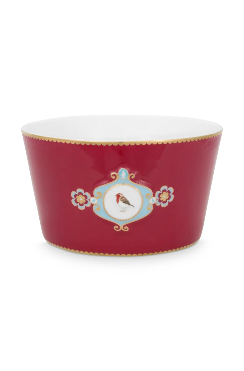 PIP STUDIO Love Birds Medaillon Bowl rot 15cm
