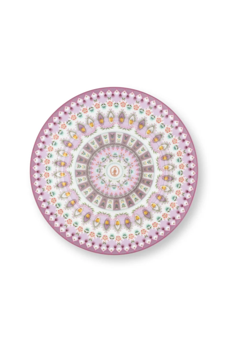 PIP STUDIO Lily&Lotus Brotteller lila bunt 17cm