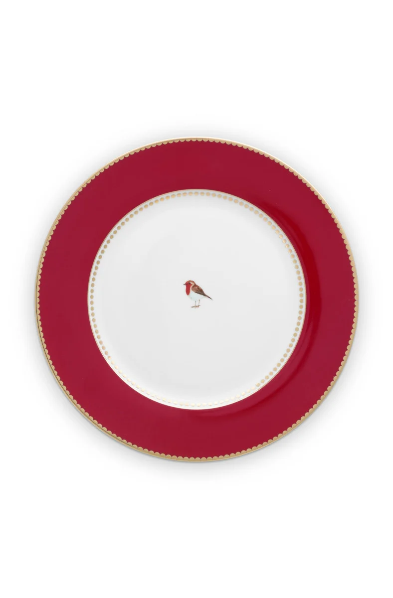 PIP STUDIO Love Birds Speiseteller rot 26,5cm