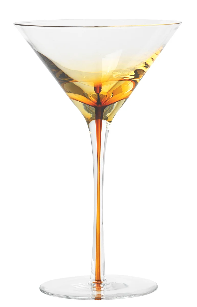 Broste Copenhagen Amber Martiniglas caramel 18,9cm