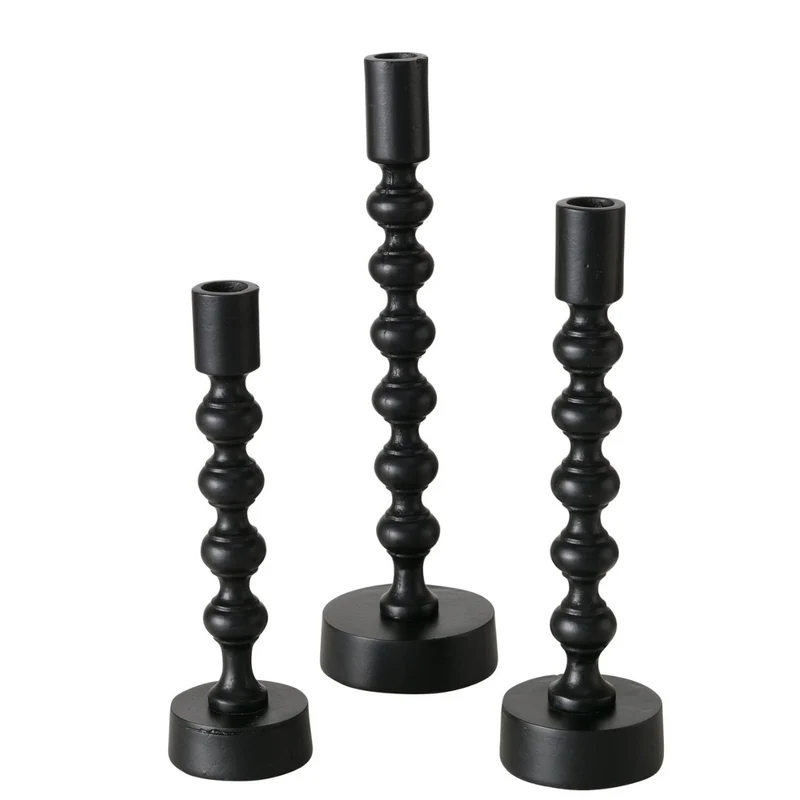 Boltze Klisko Kerzenleuchter schwarz 31cm (1 Stück)