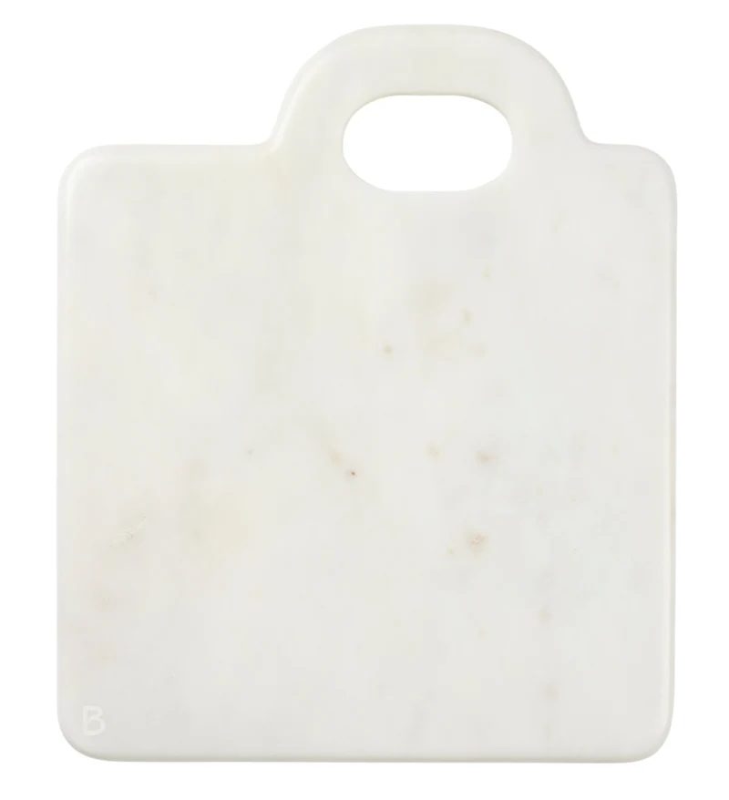 Broste Copenhagen Olina Schneidebrett white marmor 26x30cm