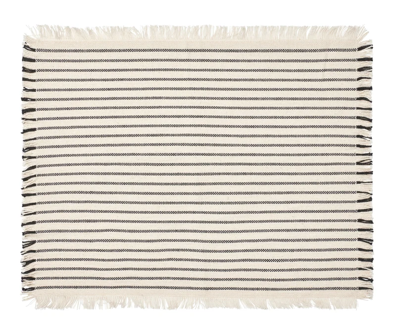Broste Copenhagen Elouise Tischset off white/black 41,5x32cm Set2