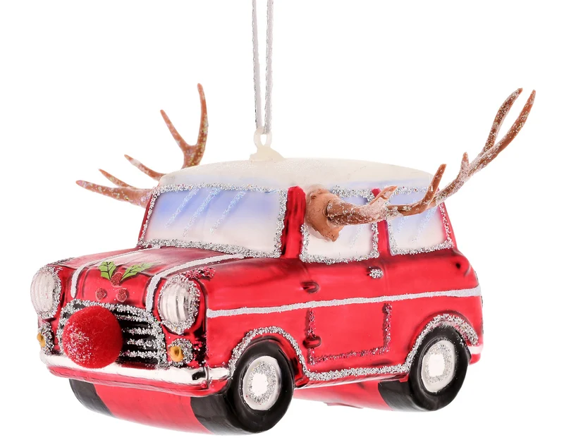 Giftcompany Hänger Auto Rudolf rot 11cm (1 Stück)