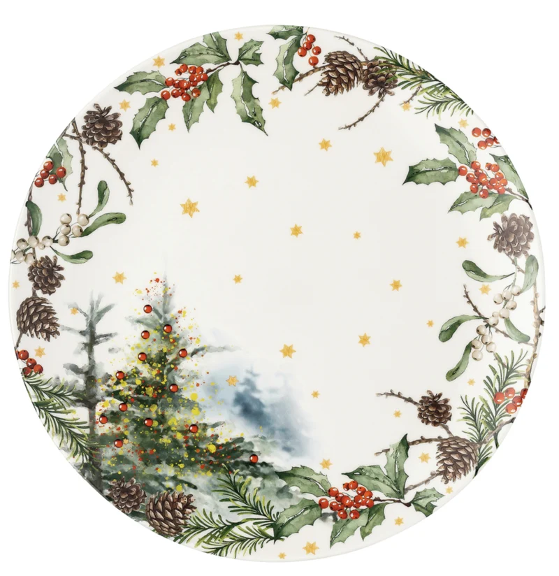 Hutschenreuther Sammelserie 2023 Am Weihnachtsbaum Plätzchenteller 28cm