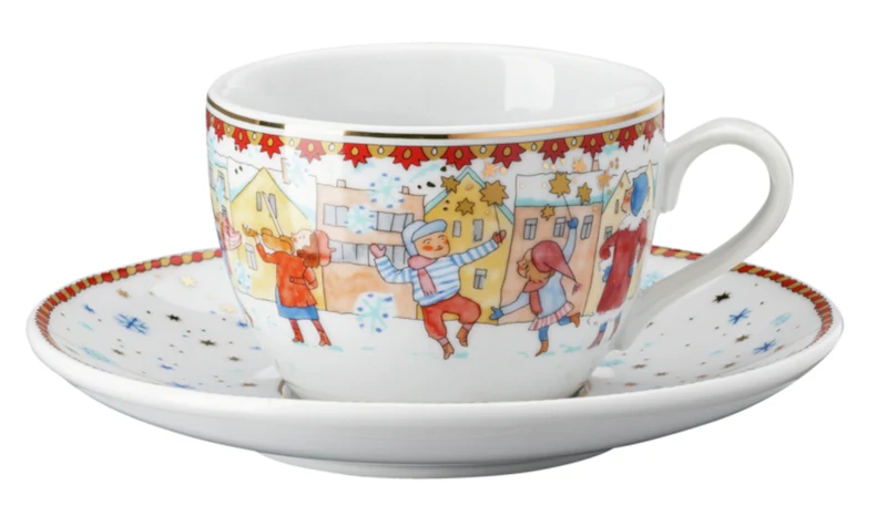 Hutschenreuther Sammelkollektion 2023 Weihnachtsklänge Cappuccinotasse 2tlg