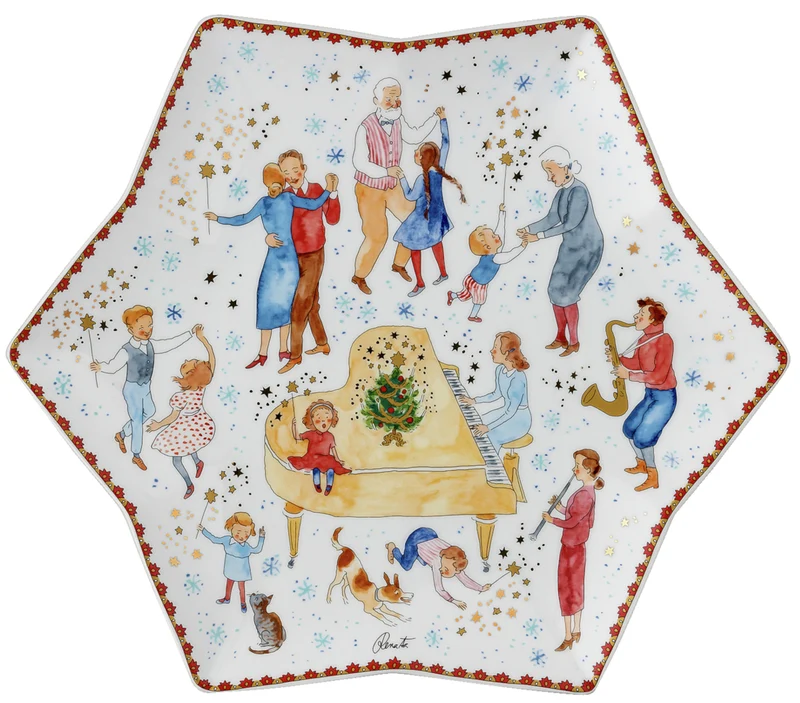 Hutschenreuther Sammelkollektion 2023 Weihnachtsklänge Sternschale 34cm