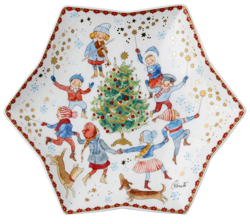 Hutschenreuther Sammelkollektion 2023 Weihnachtsklänge Sternschale 24cm
