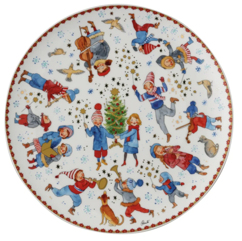 Hutschenreuther Sammelkollektion 2023 Weihnachtsklänge Plätzchenteller 28cm