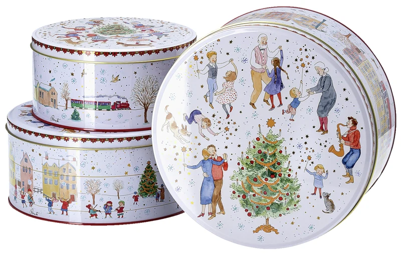 Hutschenreuther Sammelkollektion 2023 Weihnachtsklänge Plätzchendosen Set3