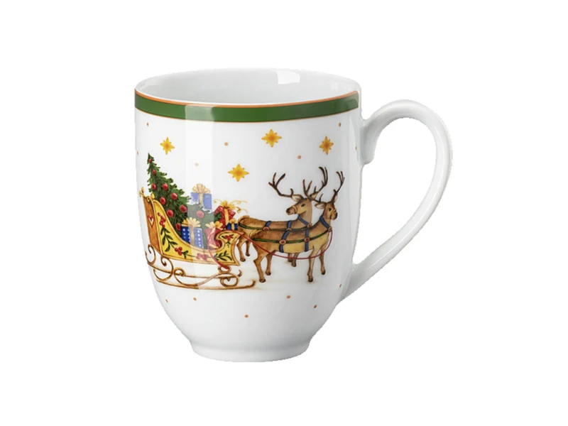 Hutschenreuther Happy Wintertime Green Becher mit Henkel 0,4l