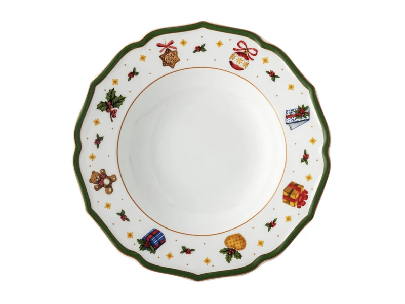 Hutschenreuther Happy Wintertime Green Teller tief 23cm