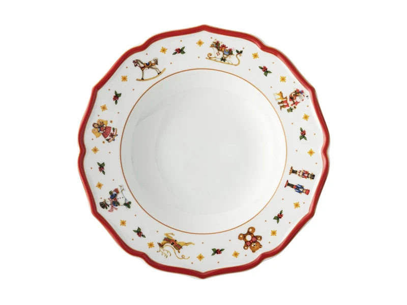 Hutschenreuther Happy Wintertime Red Teller tief 23cm