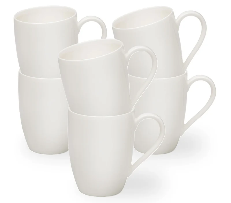 vivo V & B Group Basic White Becher mit Henkel Set 6tlg
