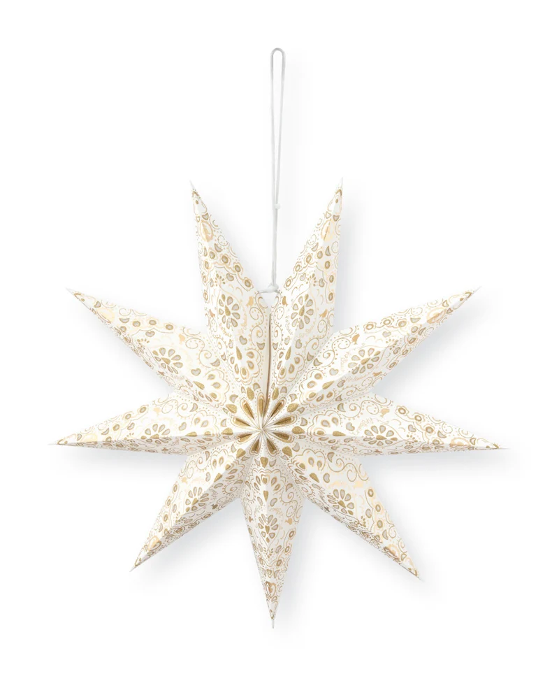 PIP STUDIO Weihnachtsstern Lampion weiß 60cm