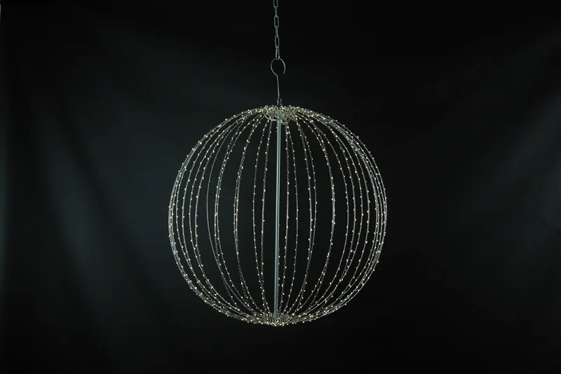 Decostar Lichtkugel faltbar LED Moony XL schwarz 56cm