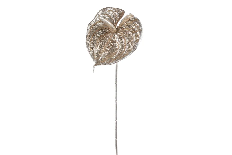 Decostar Dekozweig Anthurium champagne 77cm