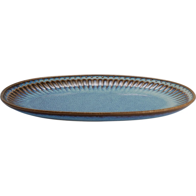 Greengate Alice oyster Plätzchenteller blue 23x14,5cm