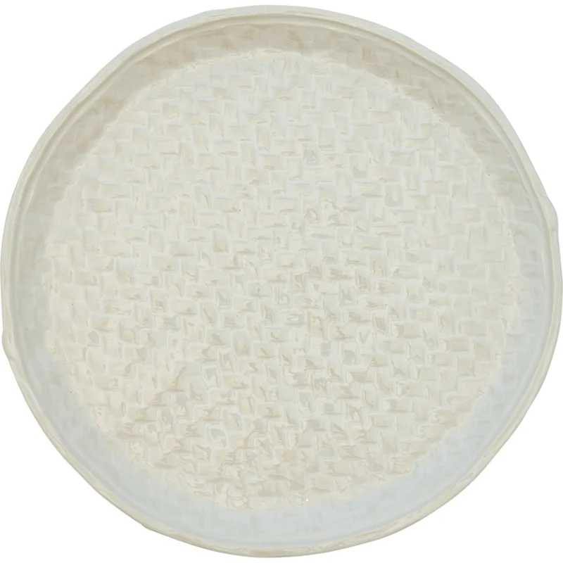 Greengate Woven Speiseteller gewebt off white 27,5cm