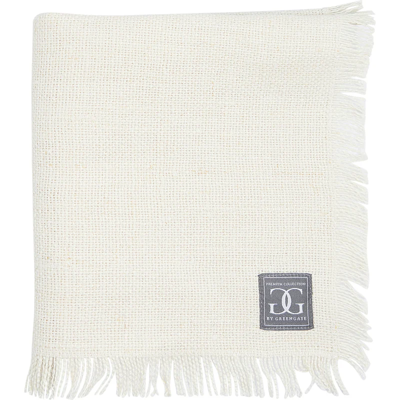 Greengate Leinen Serviette off white 40x40cm