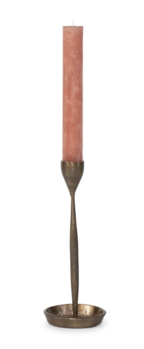 Dekocandle Kerzenhalter metal antikgold gross Ø 14 x 50 cm