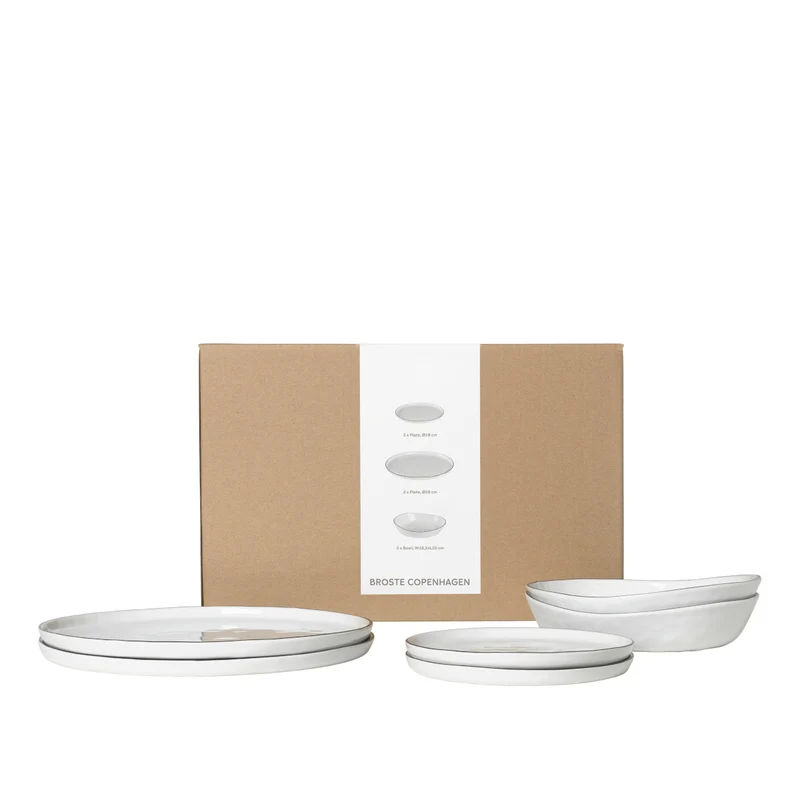 Broste Copenhagen Salt Geschirrset mittag für Zwei